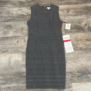 NWT- Calvin Klein Black and White Cocktail Dress Size 12